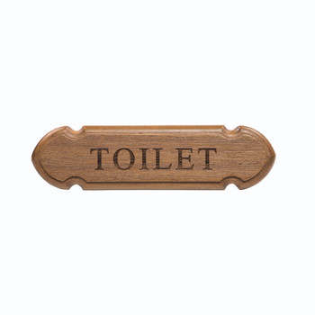 Whitecap Teak "Toilet" Name Plate Whitecap Teak "Toilet" Name Plate