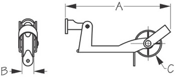 Sea Dog Anchor Lift & Lock Bow Roller Sea Dog Anchor Lift & Lock Bow Roller