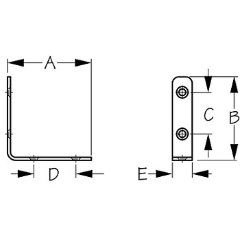 Sea Dog Stainless Steel 90° Angle Bracket 221305-1 221310-1 221315-1 Sea Dog Stainless Steel 90° Angle Bracket 221305-1 221310-1 221315-1