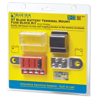 Blue Sea Systems ST Blade Battery Terminal Mount Fuse Block Kit 5024 Blue Sea Systems ST Blade Battery Terminal Mount Fuse Block Kit 5024