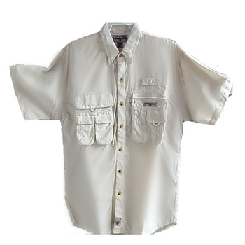 Hook & Tackle® Men's Dry Tortugas Shirt M01005S Sand - Front Hook & Tackle® Men's Dry Tortugas Shirt M01005S Sand - Front