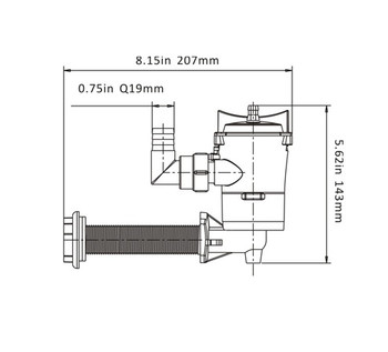 SeaFlo Baitwell/Livewell Pumps SFBP1-G800-05 SeaFlo Baitwell/Livewell Pumps SFBP1-G800-05