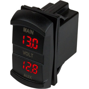 Sea Dog Dual Voltmeter Rocker Switch Style 421636-1 Sea Dog Dual Voltmeter Rocker Switch Style 421636-1