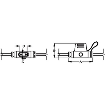 Sea Dog ATM Mini Style Inline LED Fuse Holder 445097-1 Sea Dog ATM Mini Style Inline LED Fuse Holder 445097-1