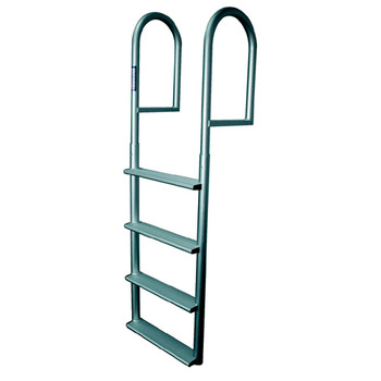 JIF Marine Stationary Aluminum Dock Ladder - Wide Steps DJV4-W DJV5-W JIF Marine Stationary Aluminum Dock Ladder - Wide Steps DJV4-W DJV5-W