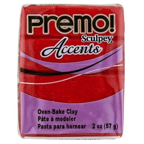 Premo! Sculpey® Accents - Red Glitter
