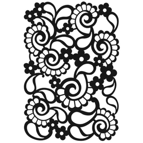 Paisley 5 x 7 Stencil