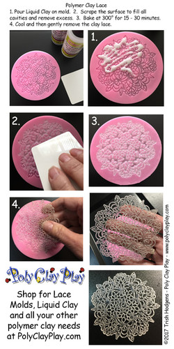 A Polymer Clay Lace Tutorial - Free
