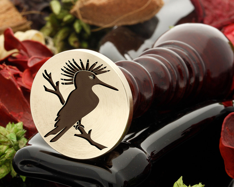 Hoopoe Bird Wax Seal Stamp