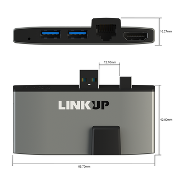 LINKUP Network Adapter Memory Card Reader USB 3.0 Hub Combo Adapter with 4K HDMI, Gigabit Ethernet, SD/Micro SD Card Slots, 2 USB 3.0 Ports Compatible with Microsoft Surface Pro 5/6 LINKUP Network Adapter Memory Card Reader USB 3.0 Hub Combo Adapter with 4K HDMI, Gigabit Ethernet, SD/Micro SD Card Slots, 2 USB 3.0 Ports Compatible with Microsoft Surface Pro 5/6