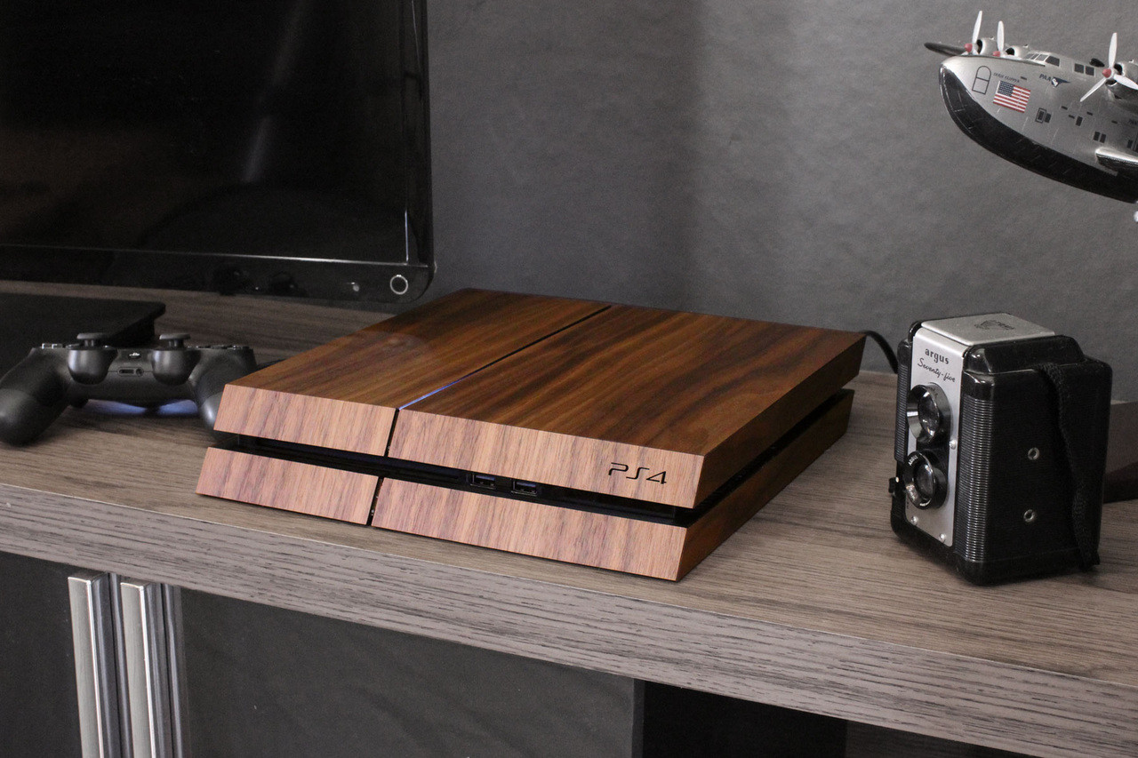Real Wood Playstation 4 Covers Toast Made in USA