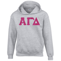 Glitter Greek Letter Hoodie Glitter Greek Letter Hoodie