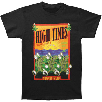 Cannabis Cup Produce of the USA Adult Short Sleeve T-shirt-Black Cannabis Cup Produce of the USA Adult Short Sleeve T-shirt-Black