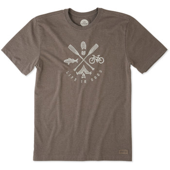 Life Is Good®Mens Outdoor Action Short Sleeve Crusher T-shirt Life Is Good®Mens Outdoor Action Short Sleeve Crusher T-shirt