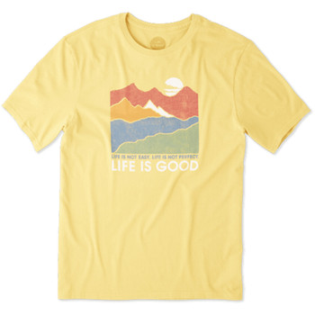 Life Is Good® Mens Life Isn't Easy Mountains Short Sleeve T-shirt Life Is Good® Mens Life Isn't Easy Mountains Short Sleeve T-shirt