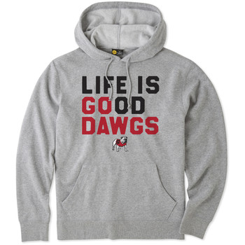 Life Is Good® Womens Georgia Go Dawgs Hooded Sweatshirt Life Is Good® Womens Georgia Go Dawgs Hooded Sweatshirt