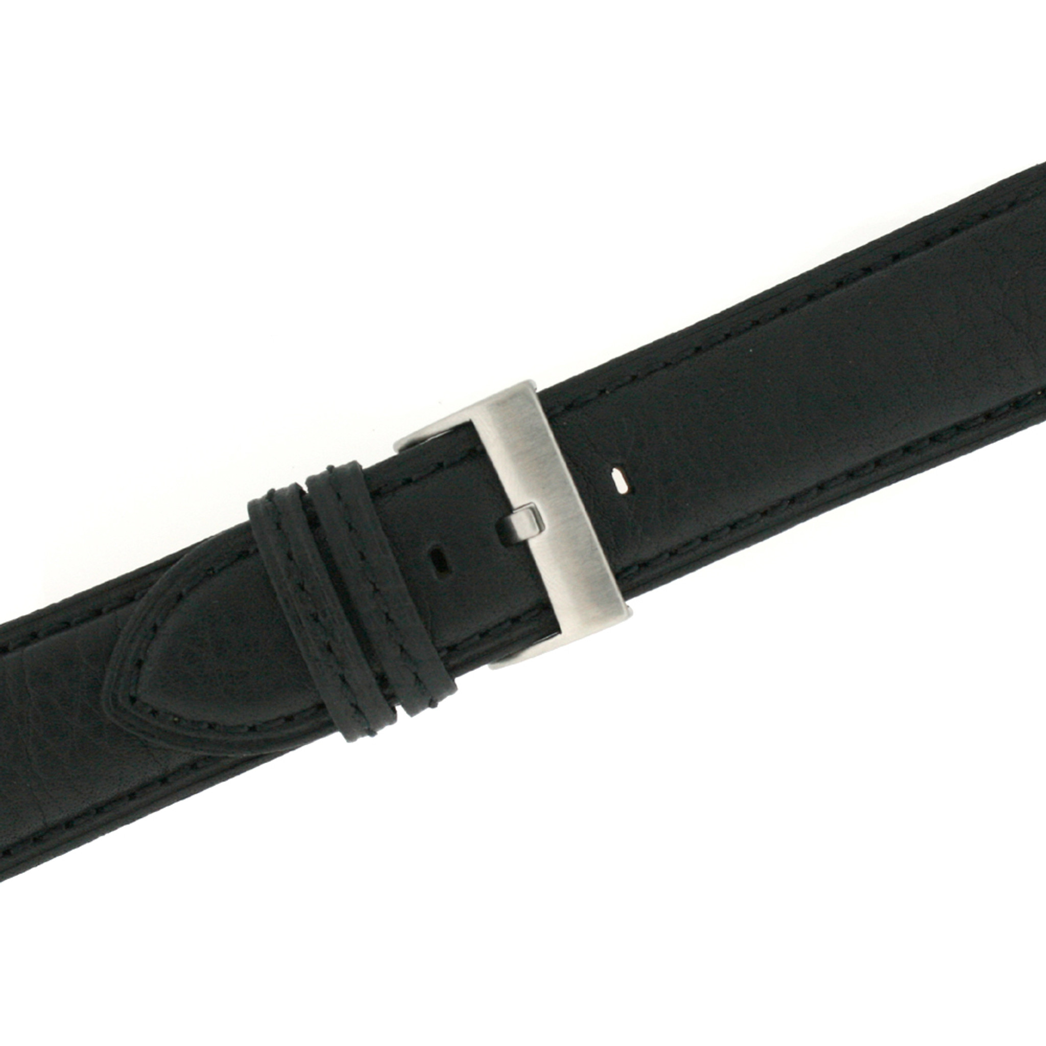 Extra Wide Band Genuine Leather Calfskin Black | Watch Parts | Tools