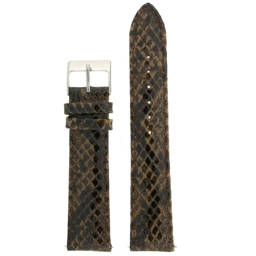 Watch Band Brown Snake Print - Top View