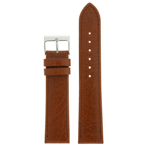 Leather Watch Band in Honey Brown by Tech Swiss - Top View