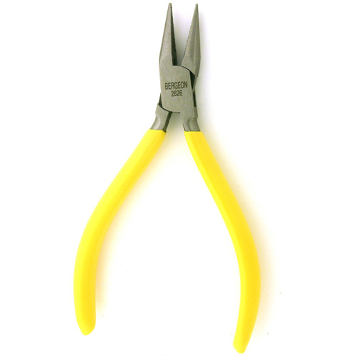 Bergeon 2626 Half Round Nose Serrated Swiss Made Pliers