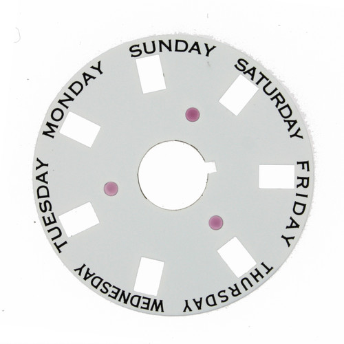 Day Dial Disc to Generic Rolex 3055 White Color 2561-3055W - Main