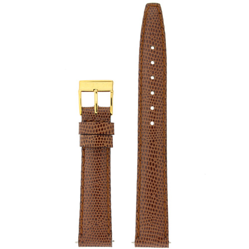 Gucci Watch Band 14mm Tan Genuine Lizard 6300L