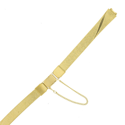 Seiko Original Watch Band with Safety Chain Gold Tone - MET268