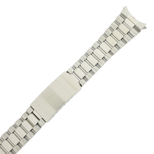 Metal Link Black Mens Watch Band MET345