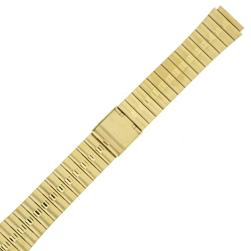 Metal Gold-Tone Stainless Steel Watch Band MET514