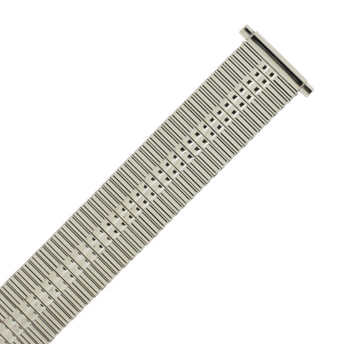 Watch Band Expansion Metal Stretch Silver Color Thin Line fits 17-21mm -TSMET175
