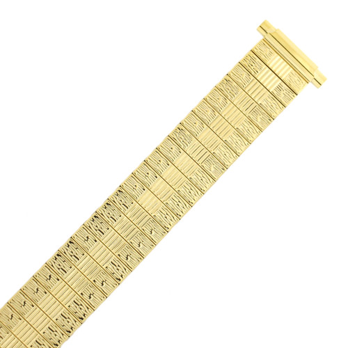 Watch Band Expansion Stretch Metal Gold-tone 16-20 mm TSMET194