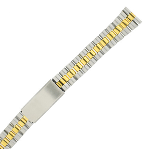 Watch Band Jubilee Style Stainless Link Straight Ends - TSMET246