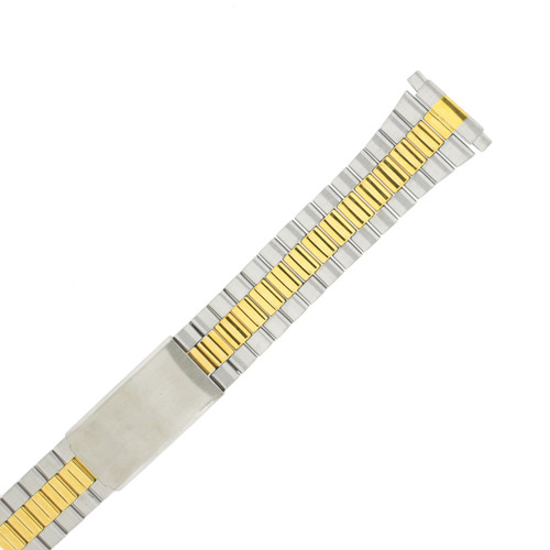 Watch Band Link Metal 2-Tone Spring Ends 17mm-22mm - TSMET294