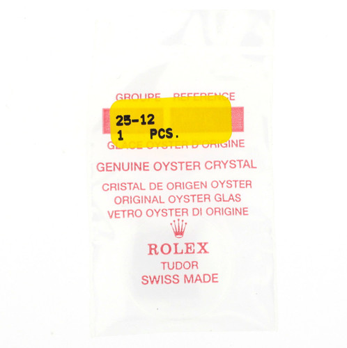 Original Rolex Crystal 25-12 | Oyster Tudor Crystal | Watch Material | Genuine Parts |
