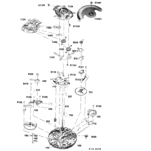 ETA 2678 parts