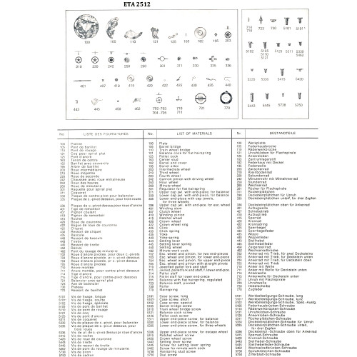 ETA 2512 Setting Lever Spring Original