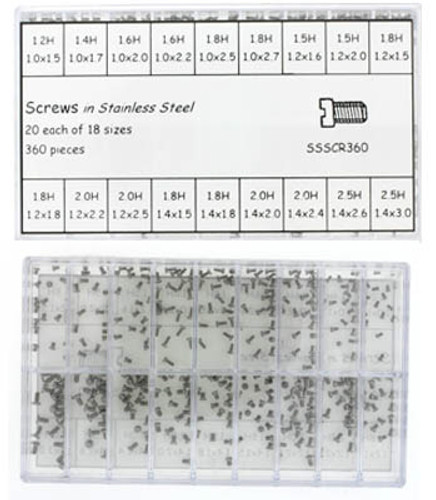 Stainless Steel Case Back Screw Assortment - Main