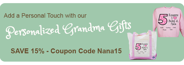 Save 15% on Personalized Gifts for Grandmas from The BananaNana Shoppe