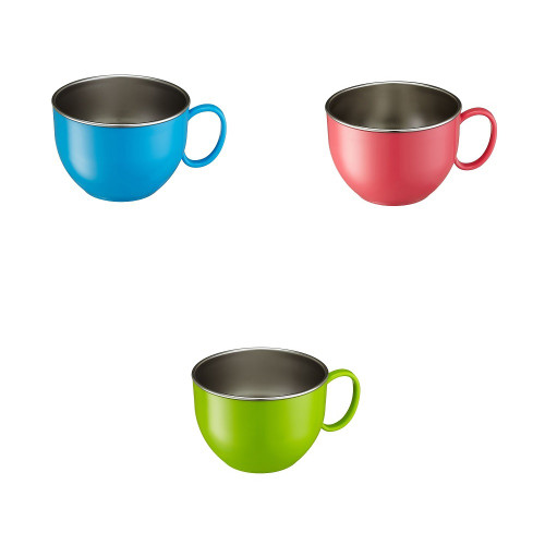 Din Din Smart Stainless Dinner Bowl (MULTIPLE COLORS)