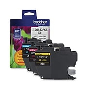 Brother LC30133PKS Colour Ink Cartridge, High Yield, 3/Pack Brother LC30133PKS Colour Ink Cartridge, High Yield, 3/Pack