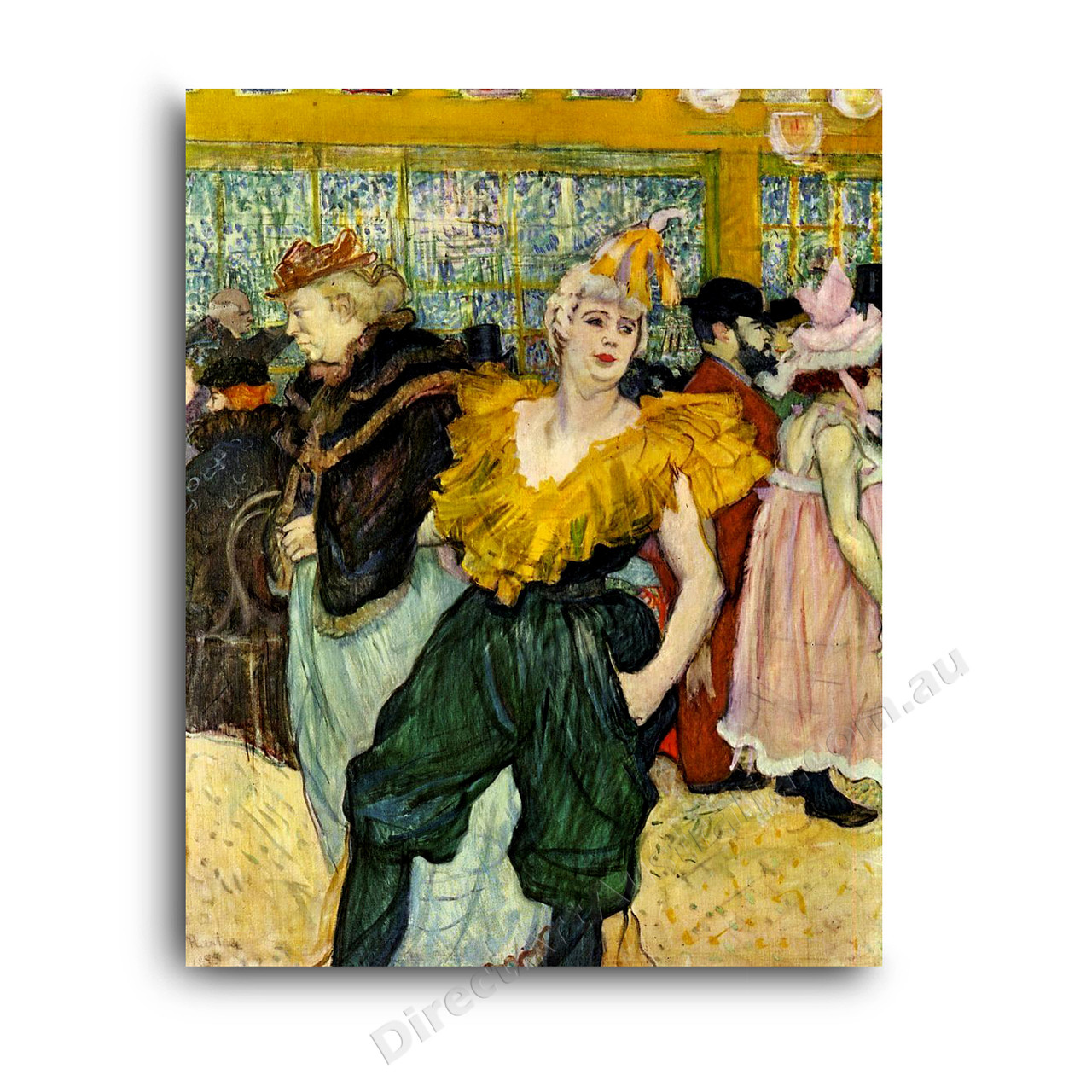 Henri de Toulouse-Lautrec | At the Moulin Rouge The Clowness Cha U Kao ...