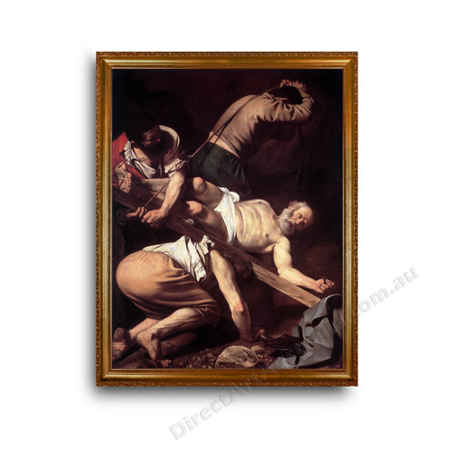 St Peter S Crucifixion Painting In Frame St Peter S Crucifixion Painting In Frame