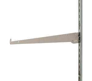 14 Adjustable Shelf Bracket FOR 12 SLOTS ON 1 CENTER STANDARD CHROME 14 Adjustable Shelf Bracket FOR 12 SLOTS ON 1 CENTER STANDARD CHROME