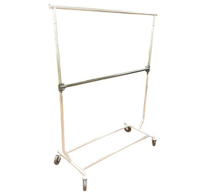 Add On Hangrail for Single Rial Collapsible Salesman Rack Chrome Add On Hangrail for Single Rial Collapsible Salesman Rack Chrome