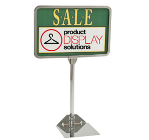 7"H x 11"W Shovel Base Sign Holder | 10" High Stem 7"H x 11"W Shovel Base Sign Holder | 10" High Stem