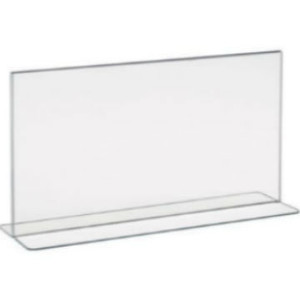 8.5"H x 11"W Double Sided Acrylic Countertop Sign Holder | Bottom Load 8.5"H x 11"W Double Sided Acrylic Countertop Sign Holder | Bottom Load
