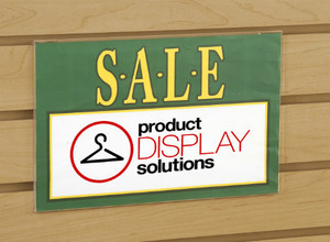 7"H X 11"W Slatwall Acrylic Sign Holder 7"H X 11"W Slatwall Acrylic Sign Holder