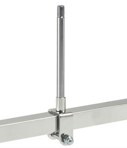 Clapm for 1" Square Tubing | w/ 3"L Stem & 3/8 Threaded Fitting Clapm for 1" Square Tubing | w/ 3"L Stem & 3/8 Threaded Fitting