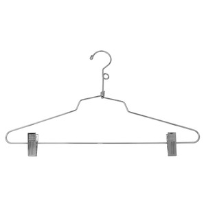 16" Steel Suit Hangers with Loop | Case of 100 16" Steel Suit Hangers with Loop | Case of 100