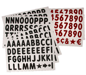 314 - 4" Letters & Numbers KIT for WHITE Message Board Sidewalk Sign 314 - 4" Letters & Numbers KIT for WHITE Message Board Sidewalk Sign